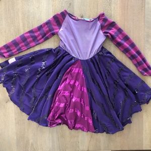 Twirly Girl Sparkly Reversible Dress -O1